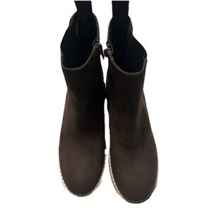 NEW Kensie Kayla Women's Chelsea Faux Brown Suede Boots Size 8